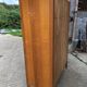 Vintage oak bookcase with compass base