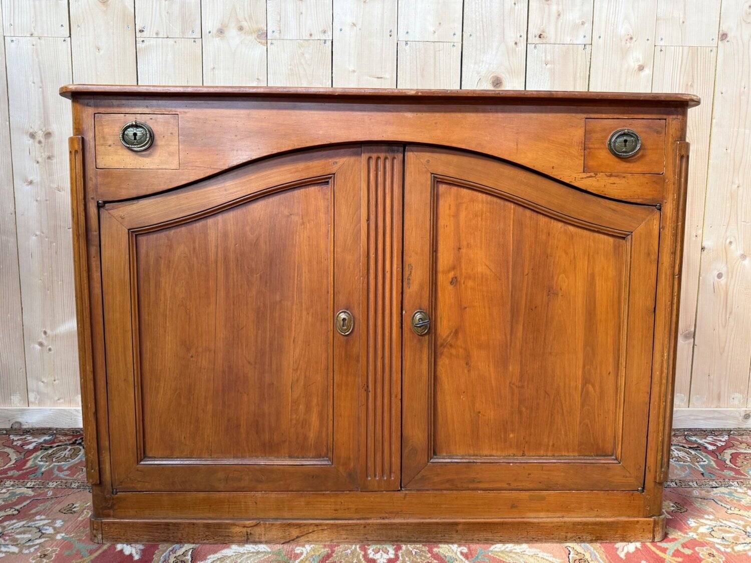 Louis XVI style buffet in solid cherry wood.