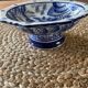 Compotier en porcelaine bleu et blanc, esprit Delft