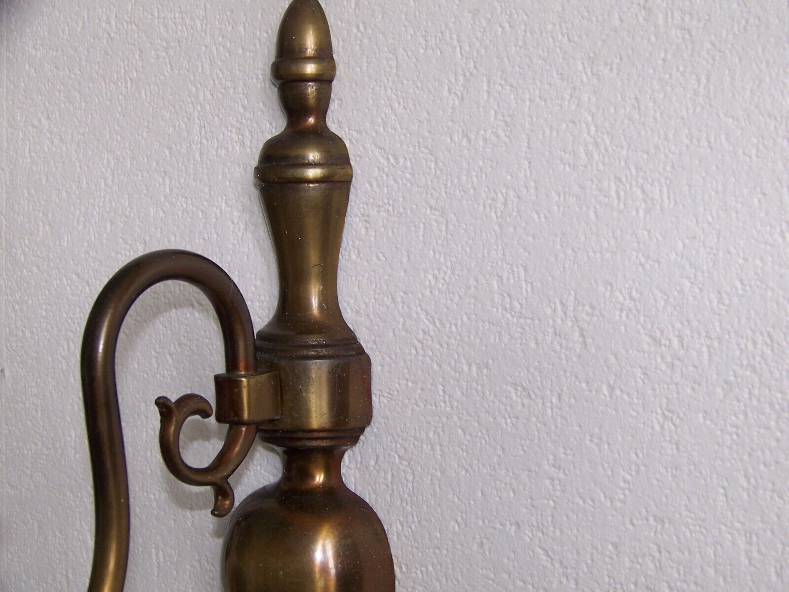 Pair of metal wall sconces