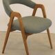 vintage WK Möbel style fauteuil / stoel 'Wildflecken' nieuwe bouclé stof