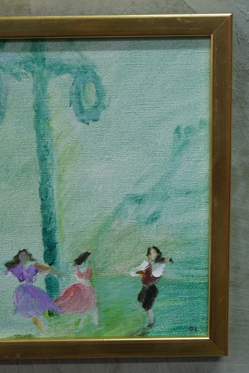 Olle Lindgren ( 1930-2018), Swedish Expressionist Painting, Oil on Canvas, 1976, Framed