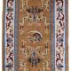 Vintage chinese art deco handmade carpet 120cm x 213cm 1960s, 1c429