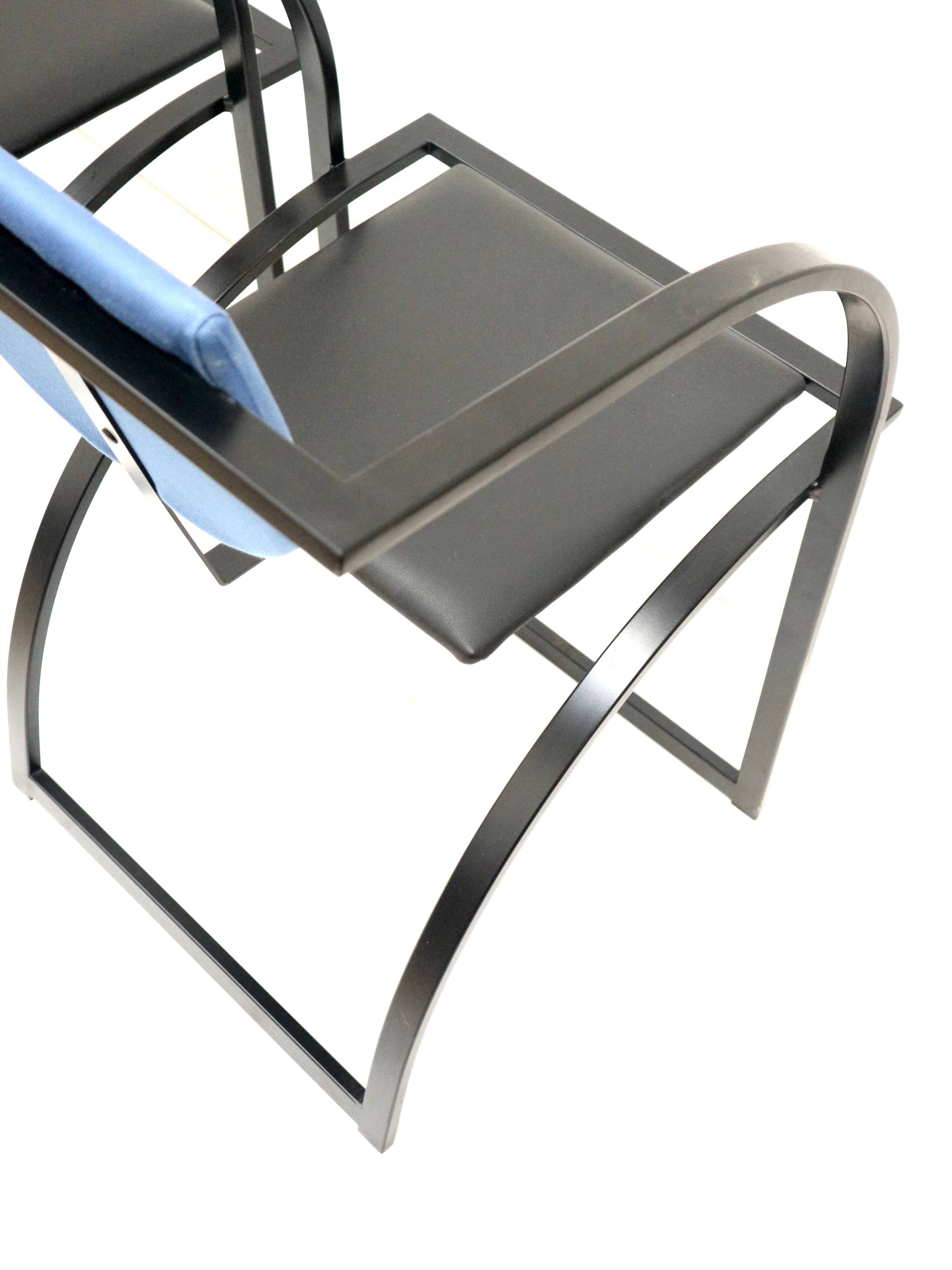 Set of 4 vintage postmodern dining room chairs Model ‘Cosinus’ by Karl Friedrich Förster for KFF Des