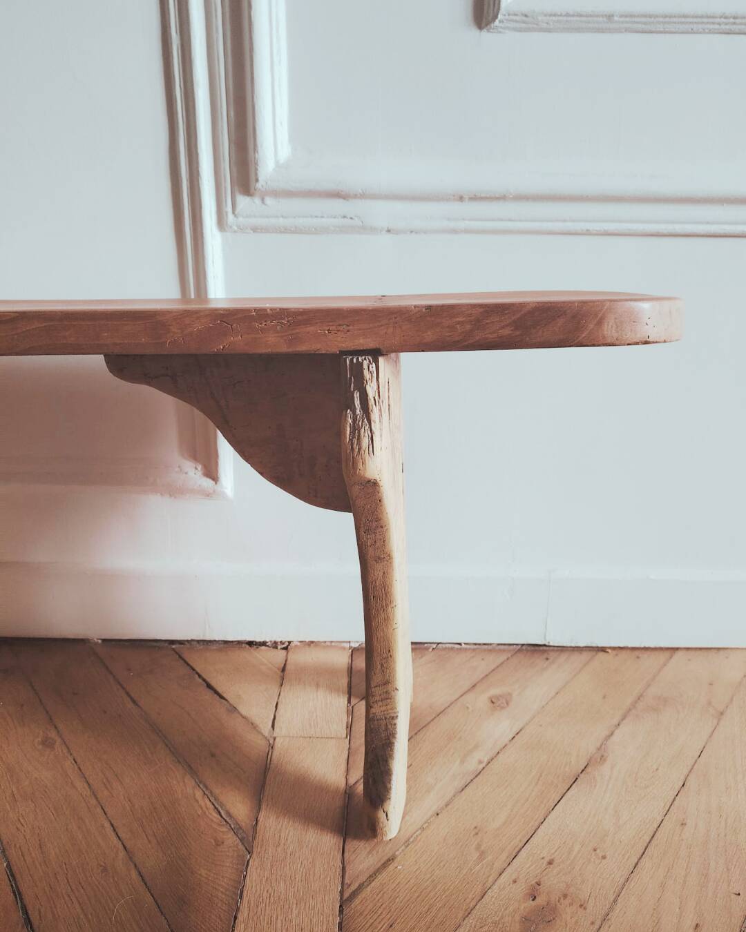 Renovated antique bench, late 19th - early 20th century