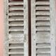 Set of 2 large old louvered shutters