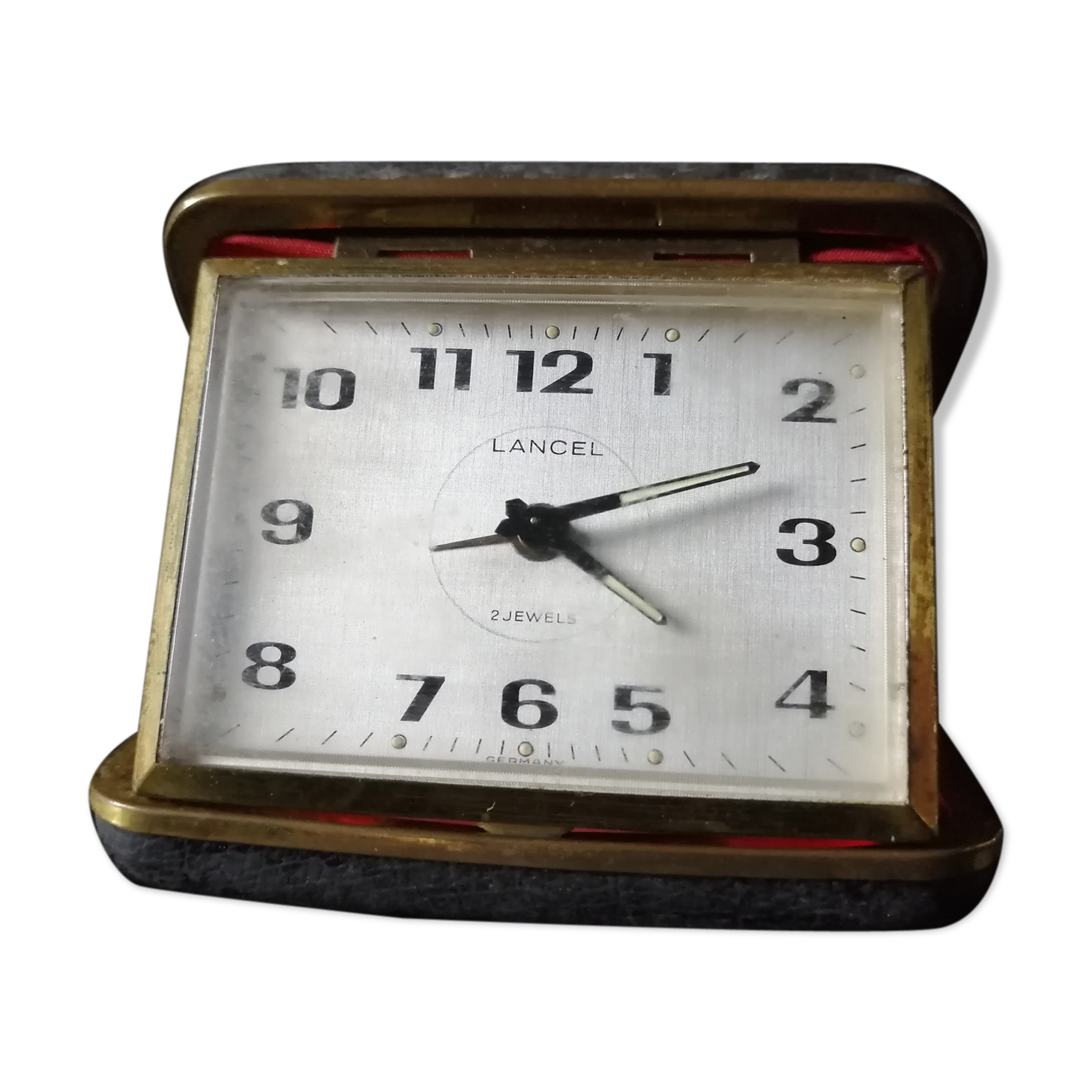 Lancel vintage travel alarm clock