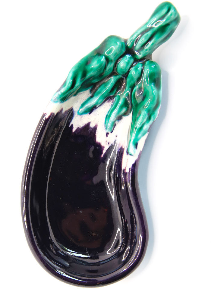 Eggplant cup in slurry by Albert Ferlay in Vallauris, 1950