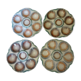 Set of 4 oyster plates Sarreguemines
