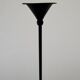 Vintage Post Modern Candle Holder In Black Metal
