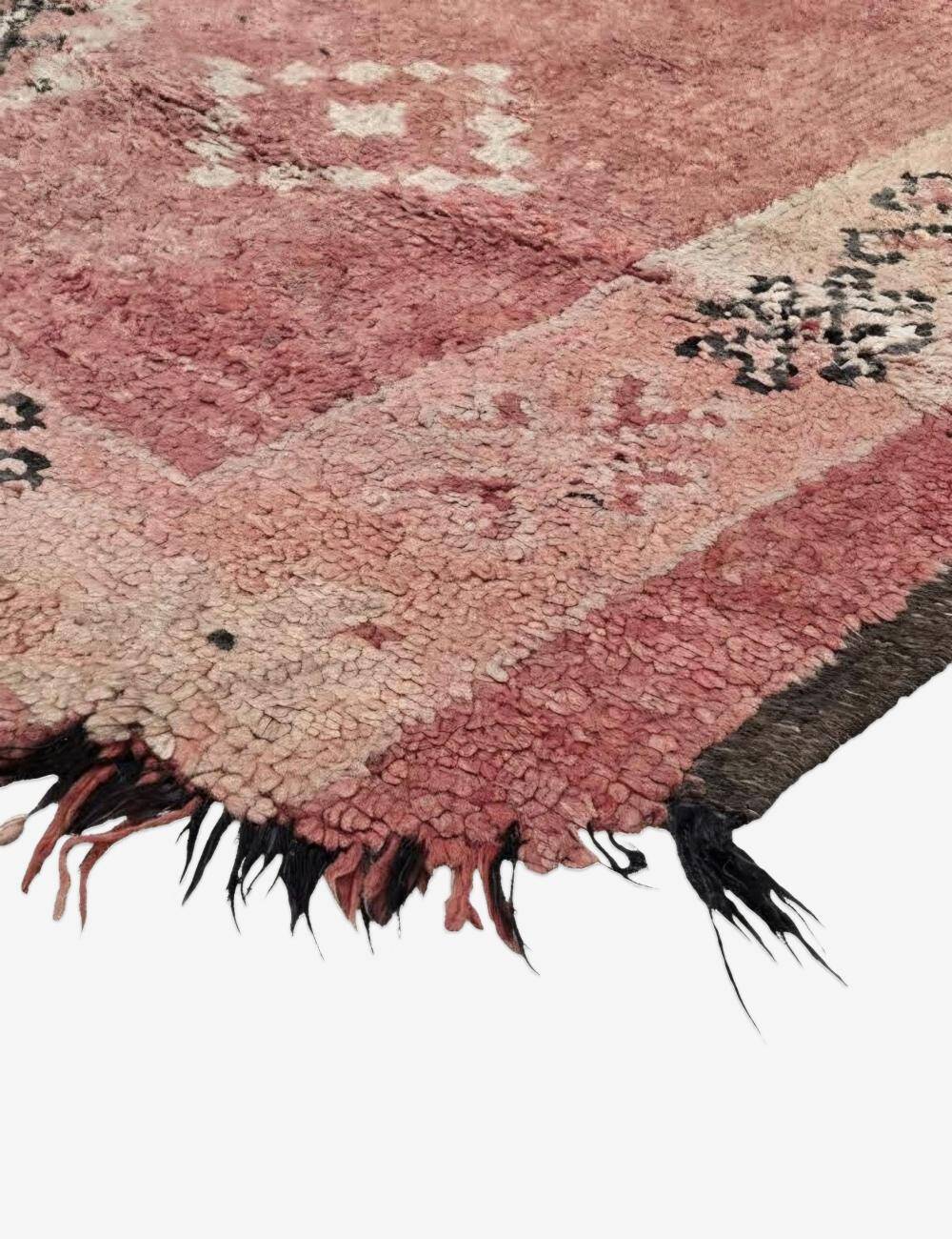 Tapis Marocain Rose Vintage - 390 x 166 cm