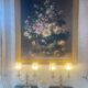 Lot de 2 lampes en cristal et abat-jours en nacre