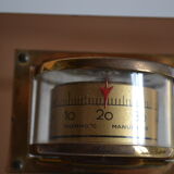 Smoked plexiglass thermometer 70s