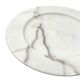 White Carrara marble centerpiece / plate, Up&Up Italy, 1970s