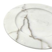 White Carrara marble centerpiece / plate, Up&Up Italy, 1970s
