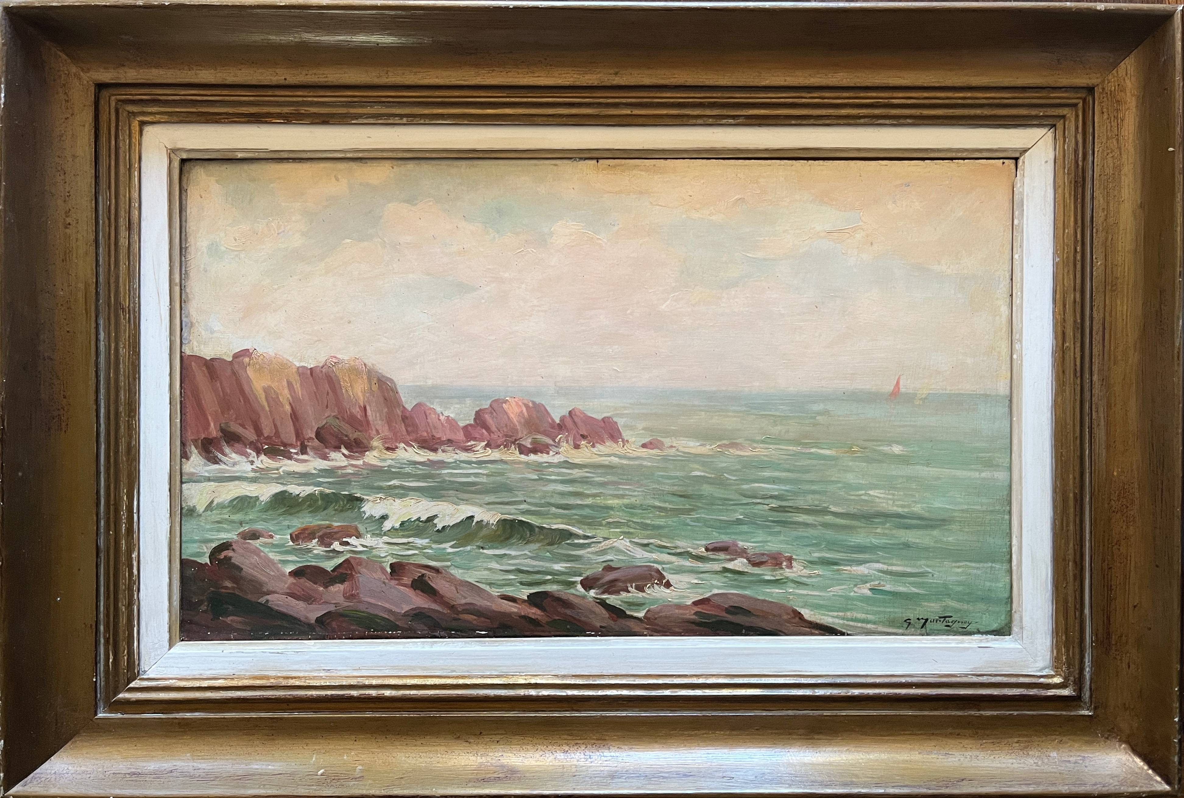 HSP painting "Breton Navy (?)" by Gaetan Montagney