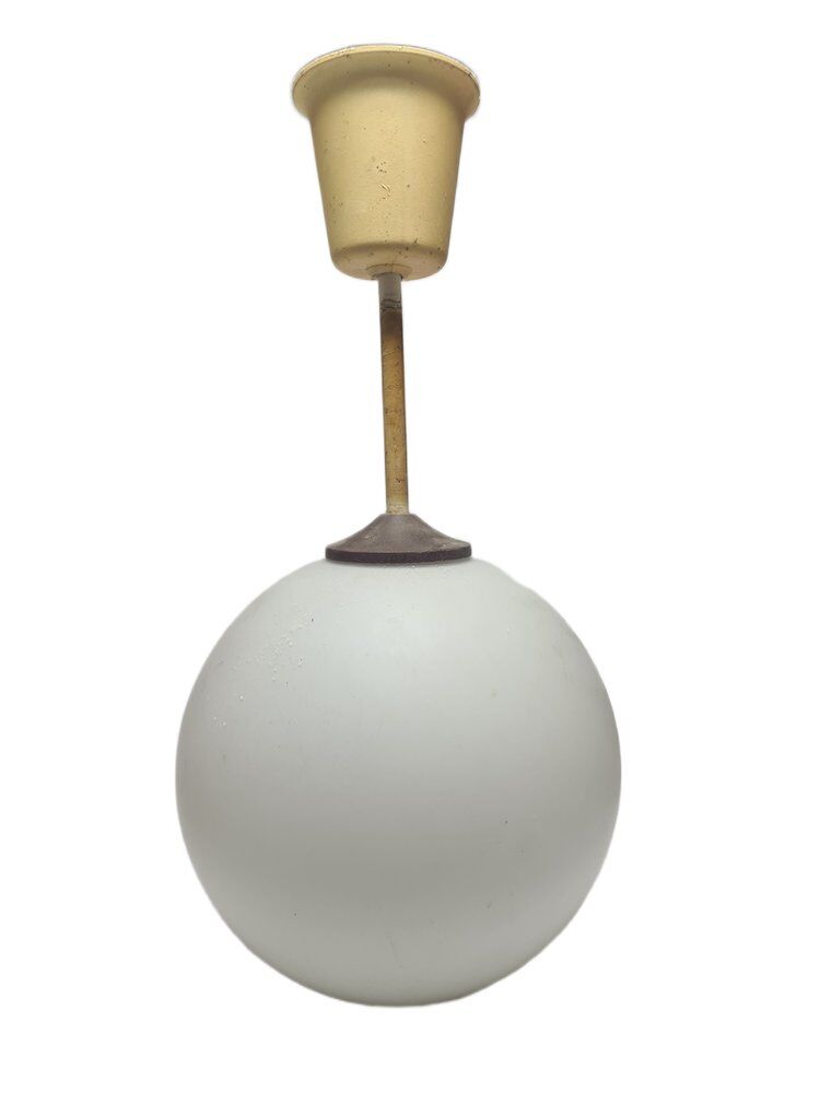Vintage communist pendant lamp, Poland, 1970s