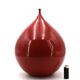 Imposant vase rouge en céramique, travail Belge, années 60