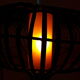 Paire de lampadaires en rotin C1970