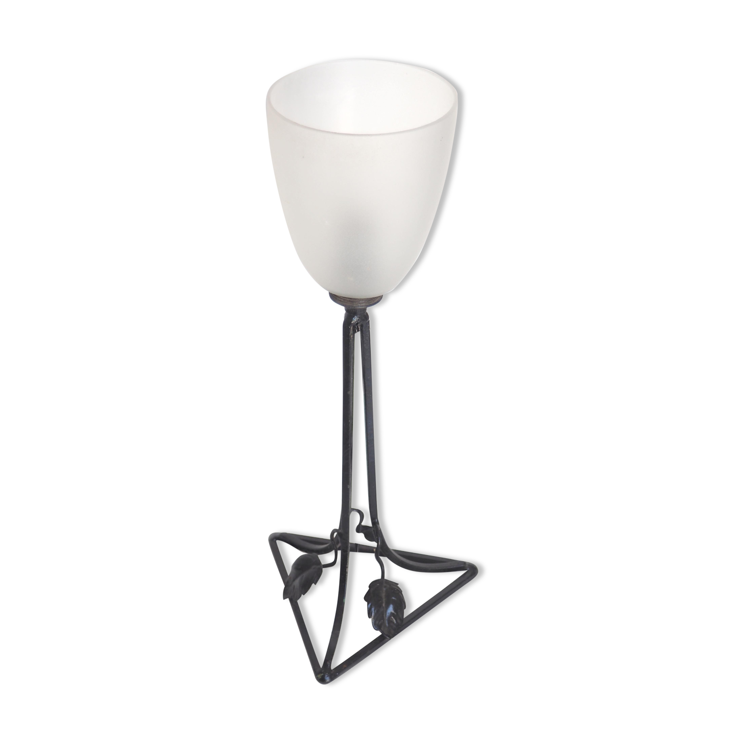 Lampe art nouveau opaline