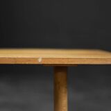 Cherry wood coffee table with shelf Vintage Mid-Century Modern Scandinavian