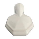 Sconce in white earthenware