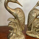 Bookend herons in brass style Art Deco 26cm