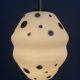 White with black dots pendant lamp 1960s