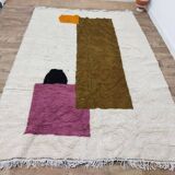 Handmade wool Berber rug 300 x 210 cm