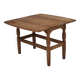 1970s, Danish design by Henning Kjærnulf for EG Kvalitetsmøbel, foldable sofa table, oak.