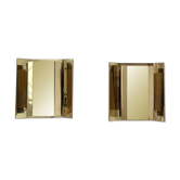 Paire d’appliques vintage, laiton massif, Borens 1960
