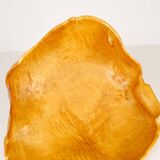 Large Organic Bowl in Curly Birch, Swedish Folk Art, 1962