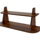 Vintage wooden wall shelve rack bookshelf in wood minimalist