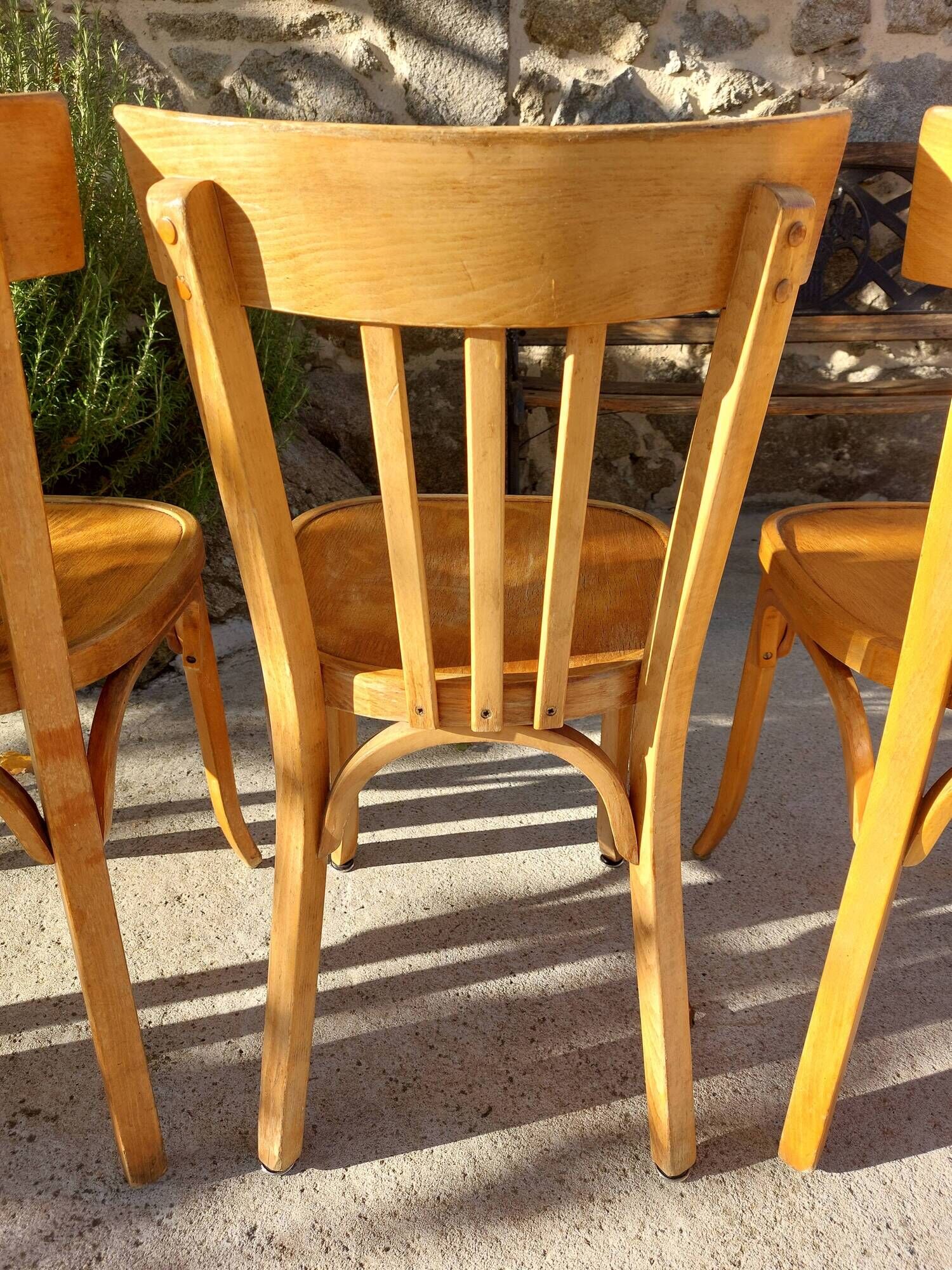 4 vintage Baumann bistro chairs