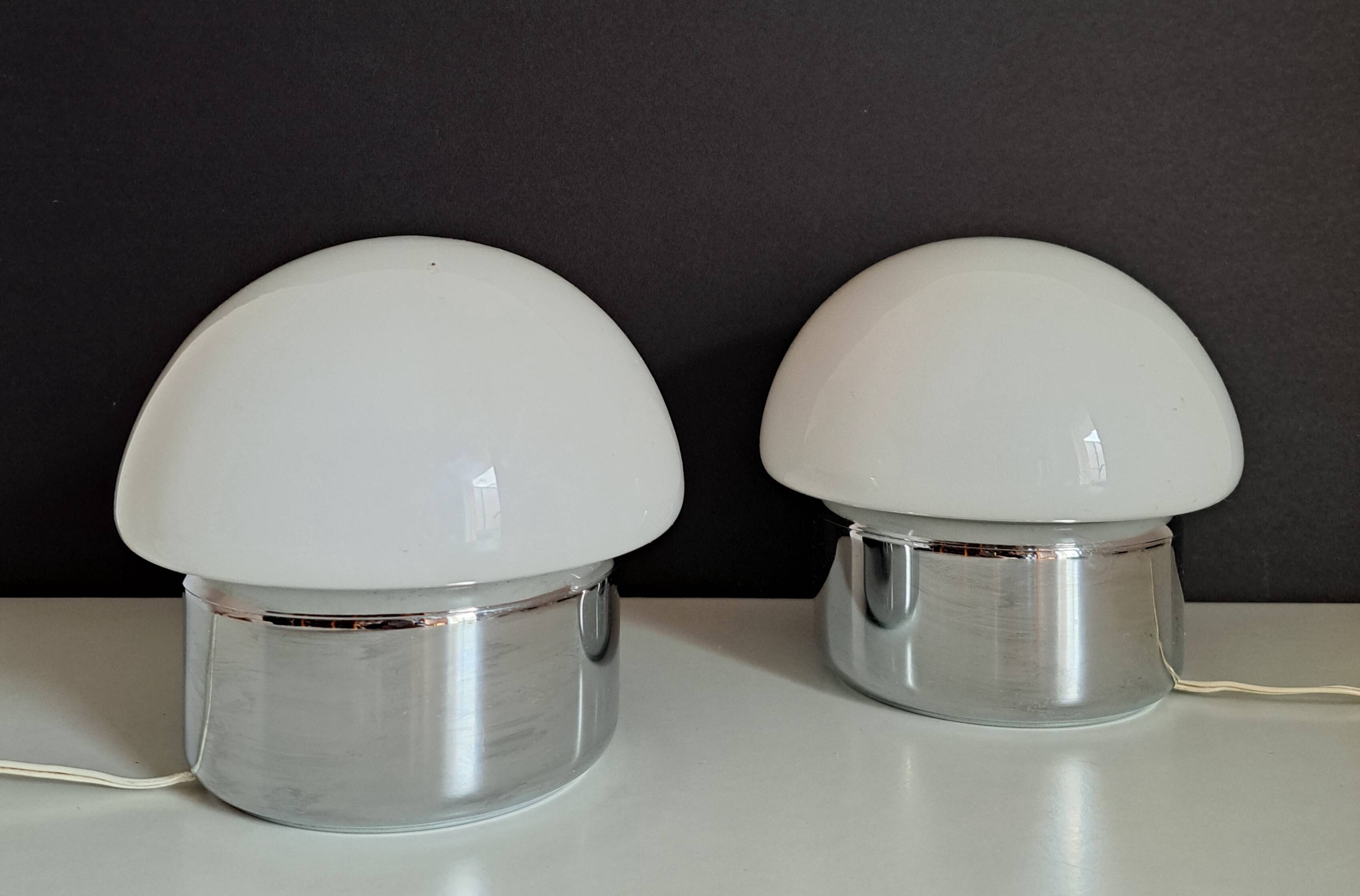 Pair of vintage bedside lamps