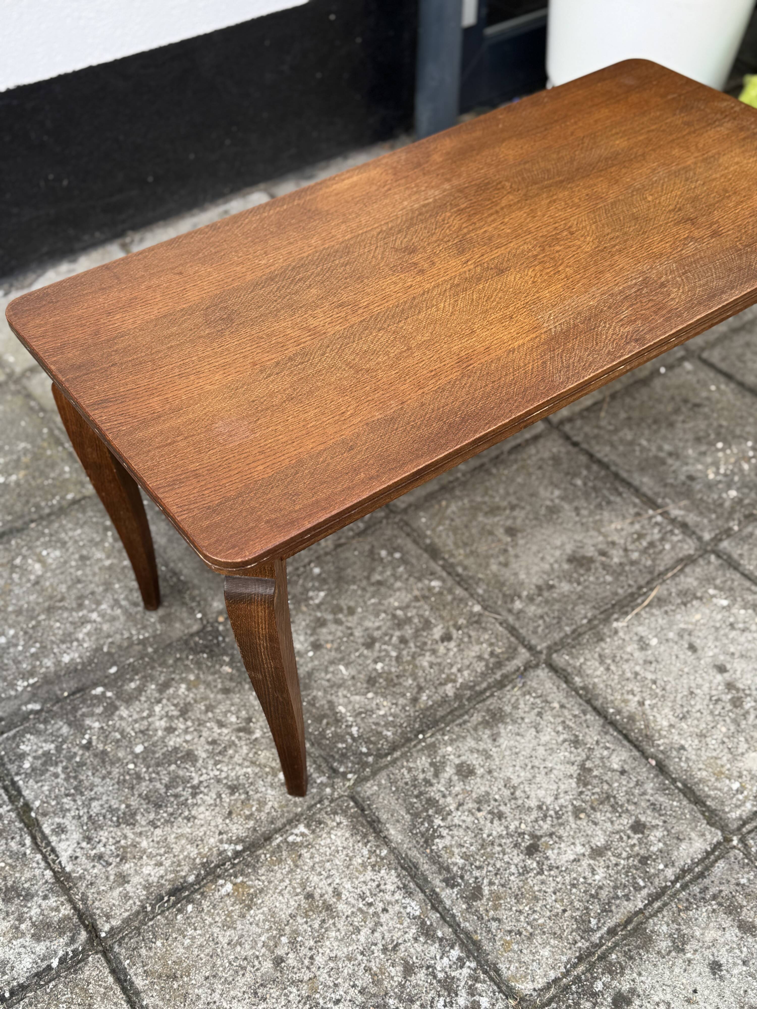 Vintage Oak Cabriole Leg Coffee Table