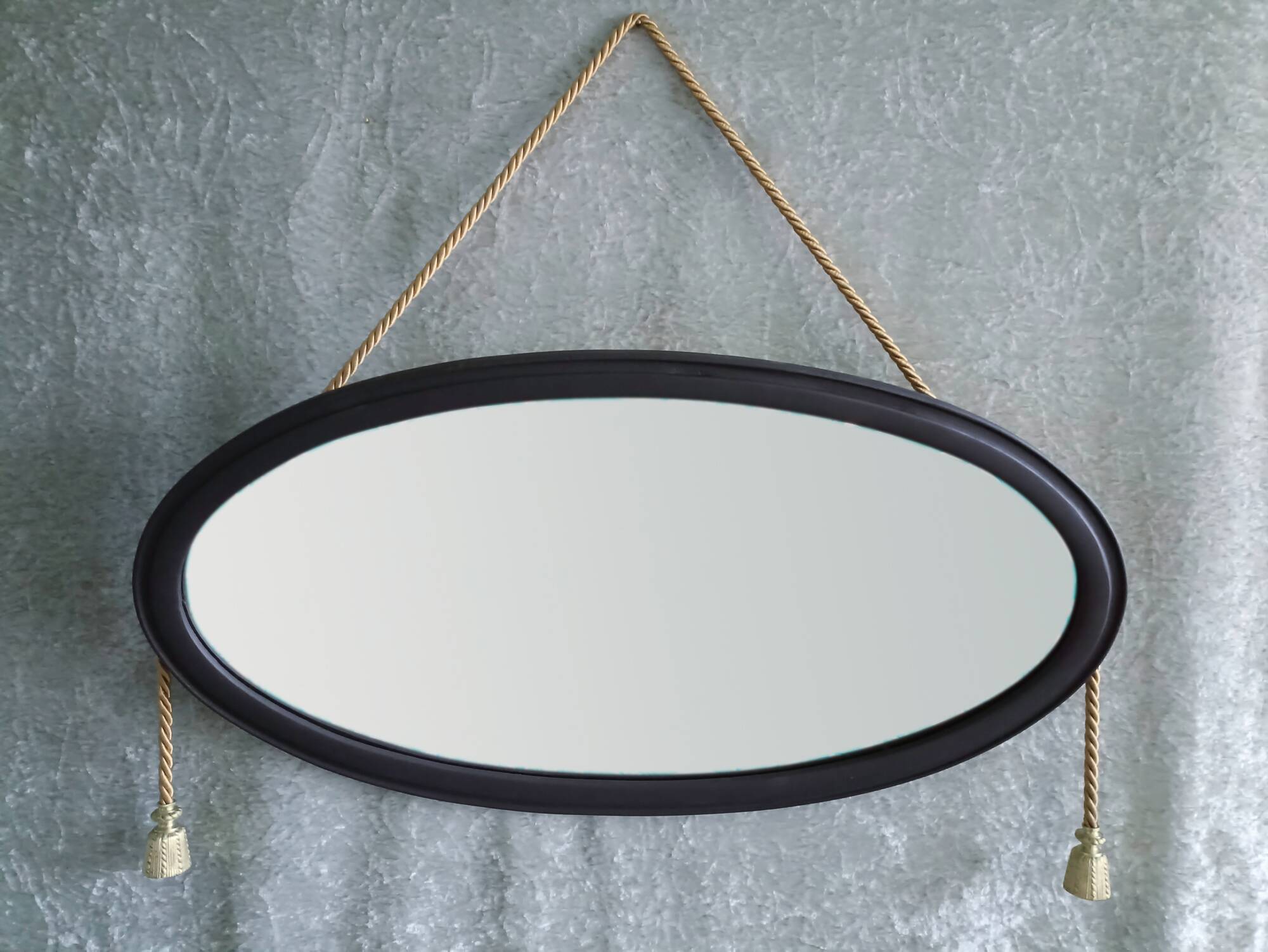Art Deco oval mirror