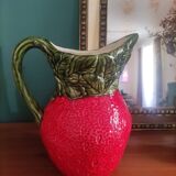 Pichet carafe fraise barbotine