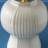 Royal Delft blue and white ceramic table lamp, handmade in the Netherlands, made to order.