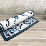 Pure wool blue rug 125x78cm