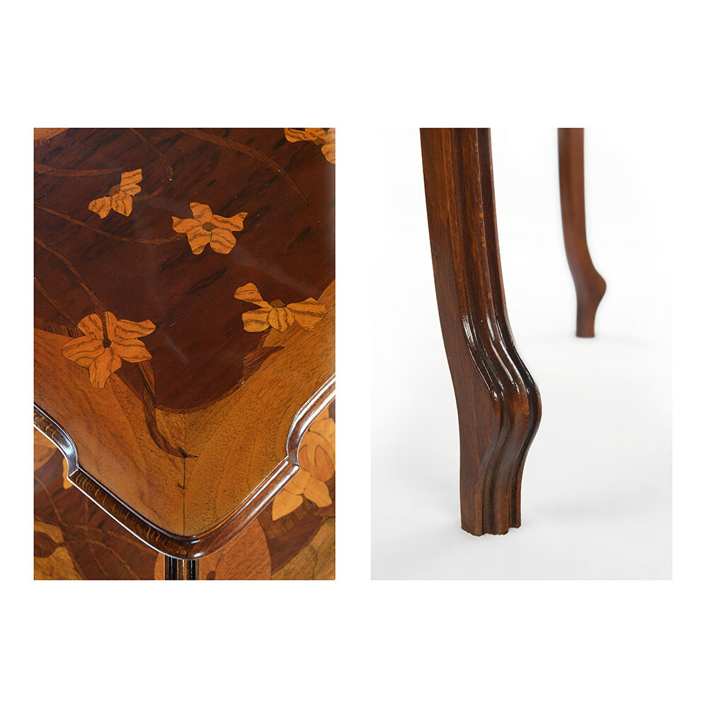 Table de marqueterie art nouveau