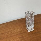 Vintage German Lead Crystal Block Vase, 1970s