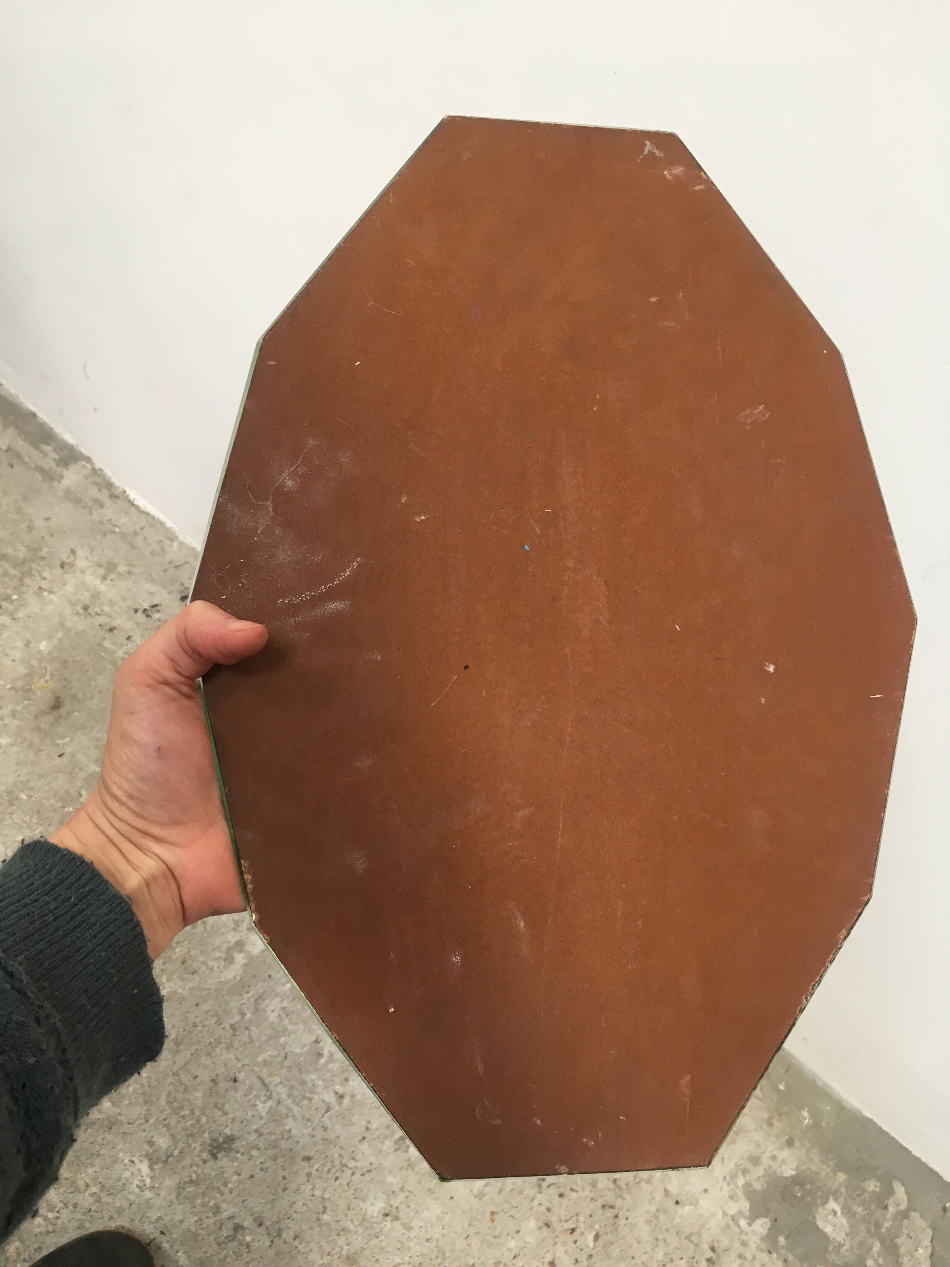 Beaded beveled mirror