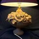 Clay fruit bowl lamp