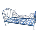 Wrought iron adult bed
