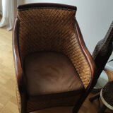 Rattan armchairs