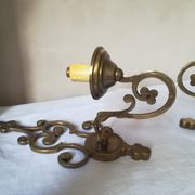 Duo d'appliques en laiton