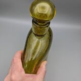 Cognac decanter in bubbled blown glass