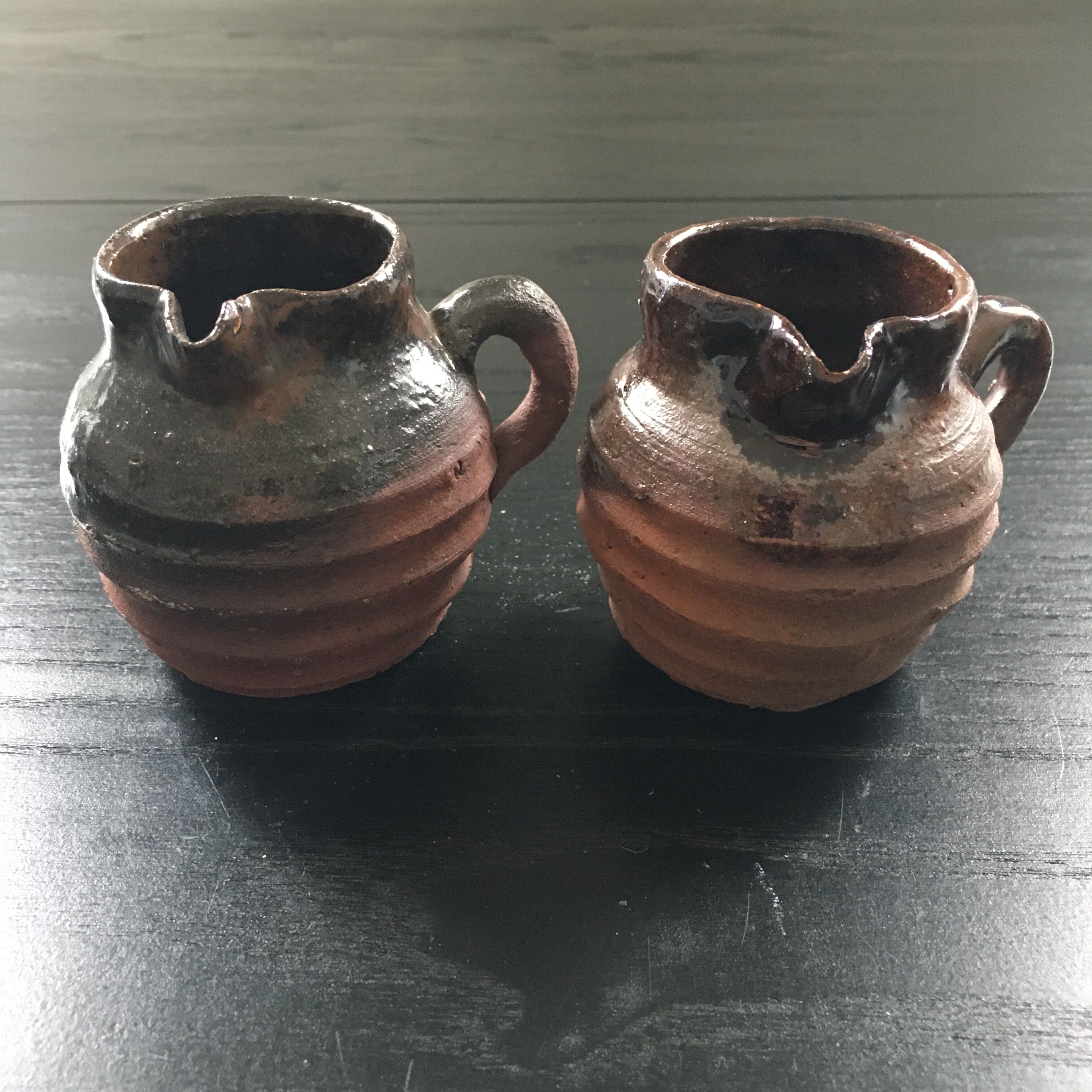 Pair of stoneware jugs