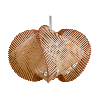 Large Scandinavian vintage wood and wire hanging